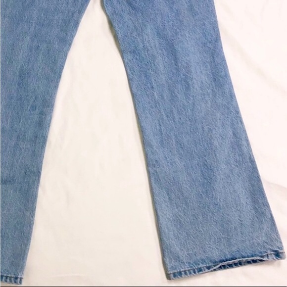 Cotton On Light Blue Wash 100% Cotton Vintage High Waisted Flare BootLeg Size 8 - Picture 8 of 13